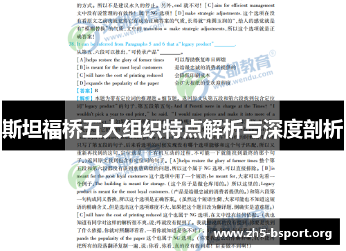 斯坦福桥五大组织特点解析与深度剖析